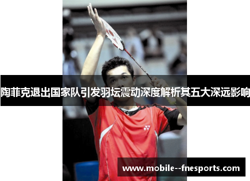 陶菲克退出国家队引发羽坛震动深度解析其五大深远影响